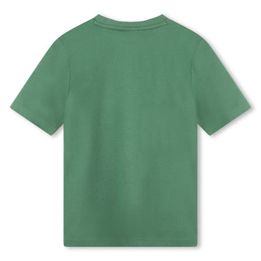 Playera para niño y adolescente verde Boss